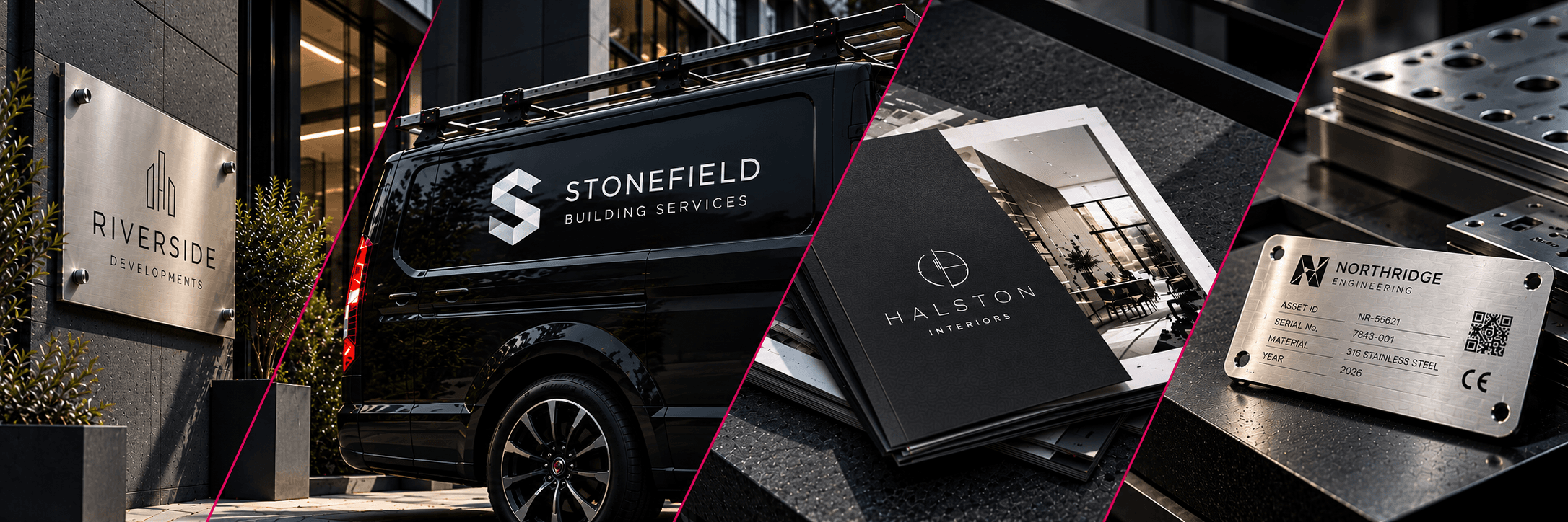 Premium signage, vehicle graphics and print projects